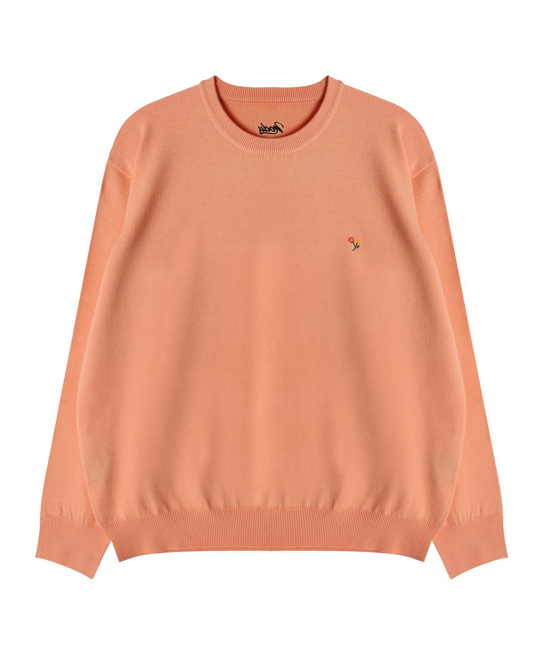 Nod You Signature Flower Soft Knit [Orange] Xl