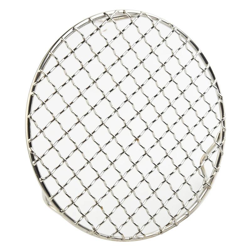 Stainless Steel Round Bbq Net Grill Mesh Roast Nets Bacon Grill Tool Iron Nets Non-Stick Bbq Mat Grid Outdoor Barbecue Accessory