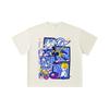 260 GSM Double Yarn 32 Count 100% Cotton Digimon V2 Garurumon Print Unisex Heavy Cotton T Shirt