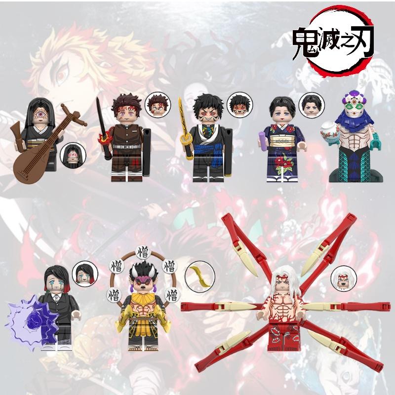 Wm6163 Anime-Serie Demon Slayer Perlenpuzzle Bausteine ​​Set im Beutel ABS-Kunststoff Nicht elektrisch DIY Kleine Partikel 0-38 Teile 0,01 kg