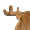 Christmas Wooden Serving Tray Dessert Plate Sturdy Decorative Breakfast Food