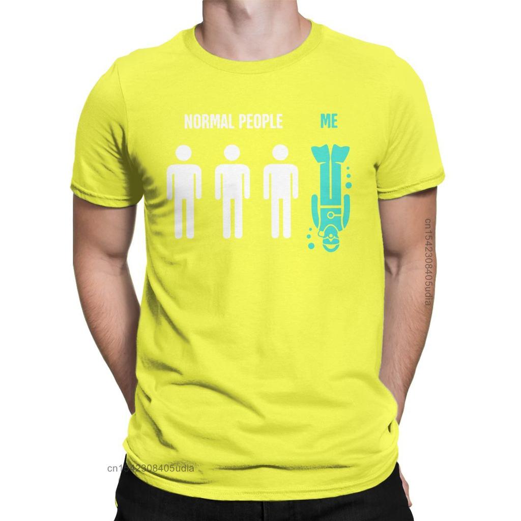 People Me Scuba Diving Dive T-Shirt Men Leisure Pure Cotton Tees Harajuku Oversized T Shirt Birthday Camisa Streetwear