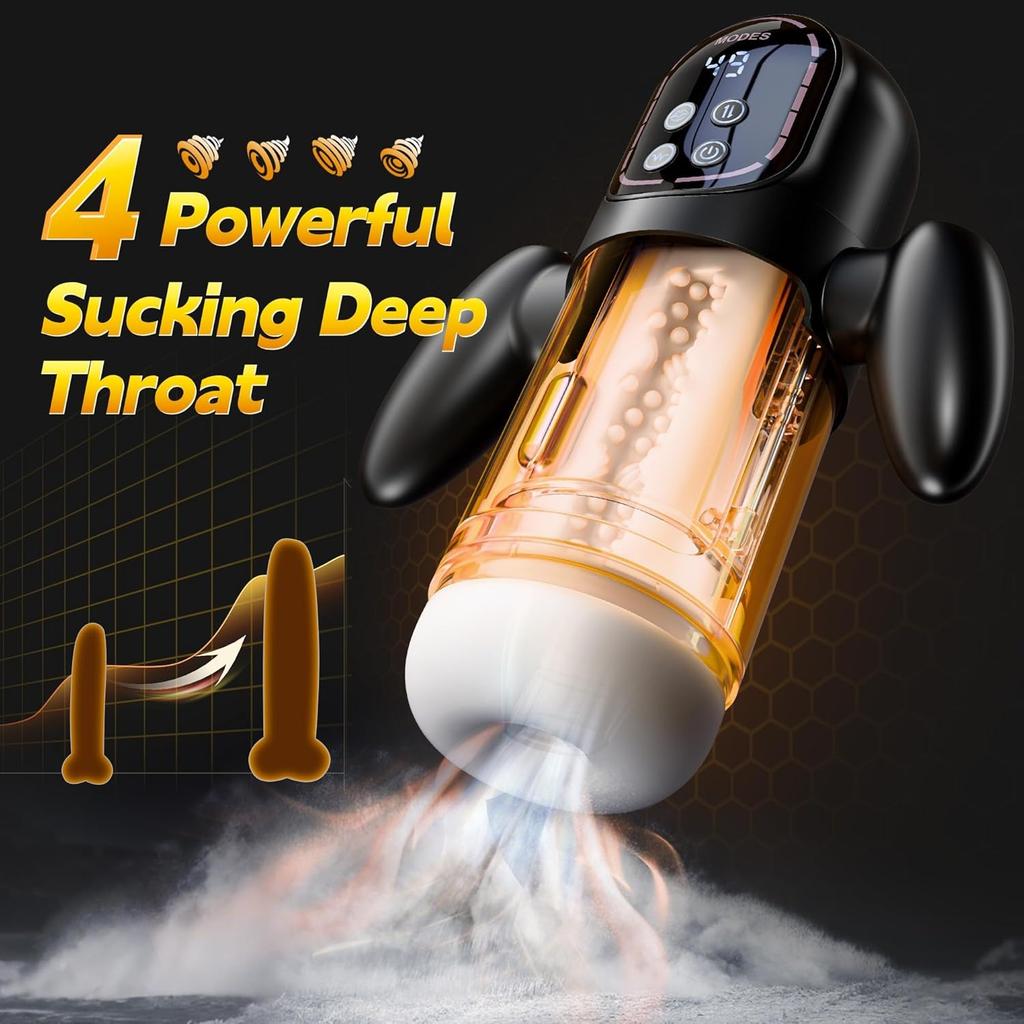 Automatic Male Masturbators Powerful Vacuum Sucking Blowjob High Speed Thrusting Masturbation Cup Sex Toys for Men Sex Machine