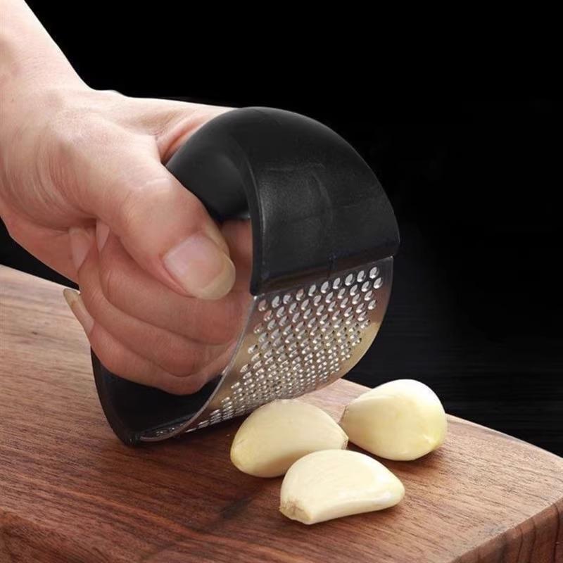 Stainless Steel Garlic Press Crusher Chopping Garlic Tool Kitchen Accessories Gadget Crusher Manual Garlic Fruit Potatoes Mincer