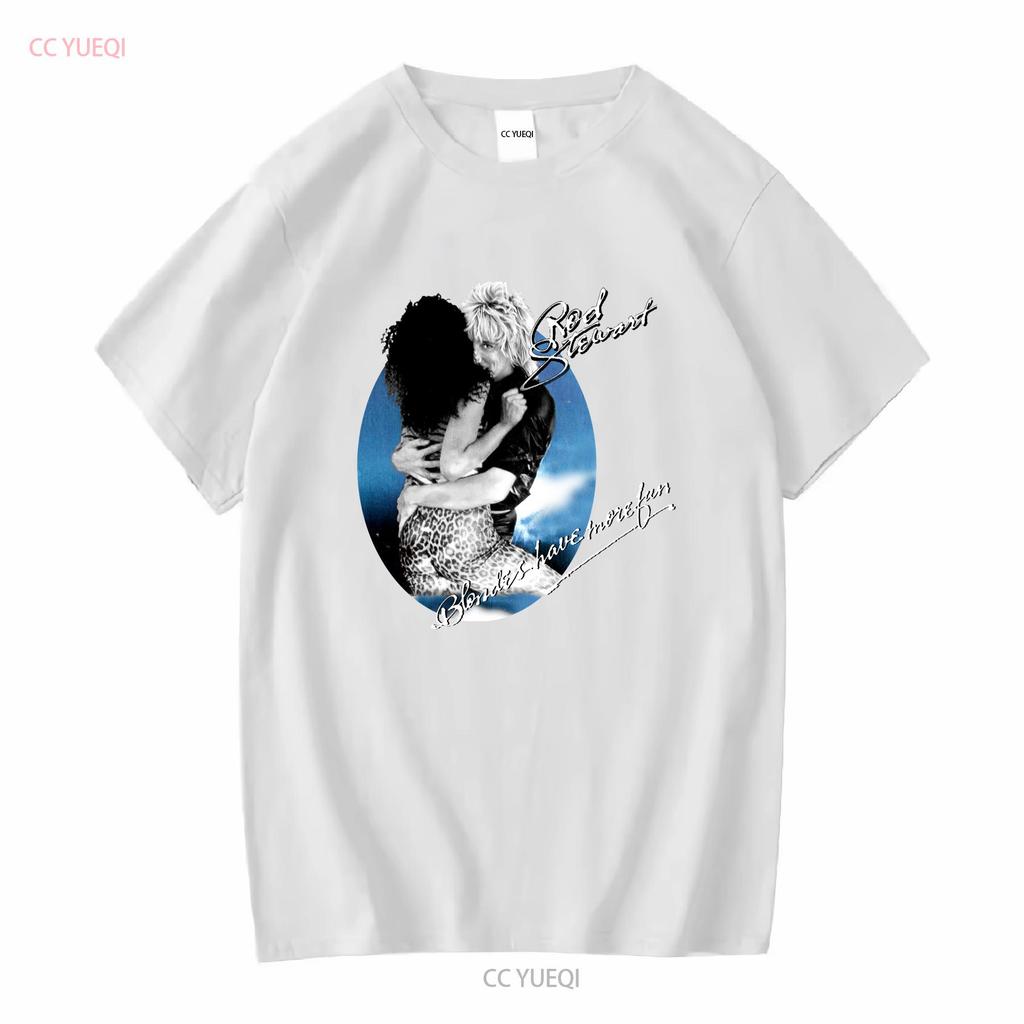 ROD STEWART 1979 Style CONCERT T Shirt Light Blue Size S 5XL LI586 Long or Short Sleeves Vintage Washed Slightly Fashion