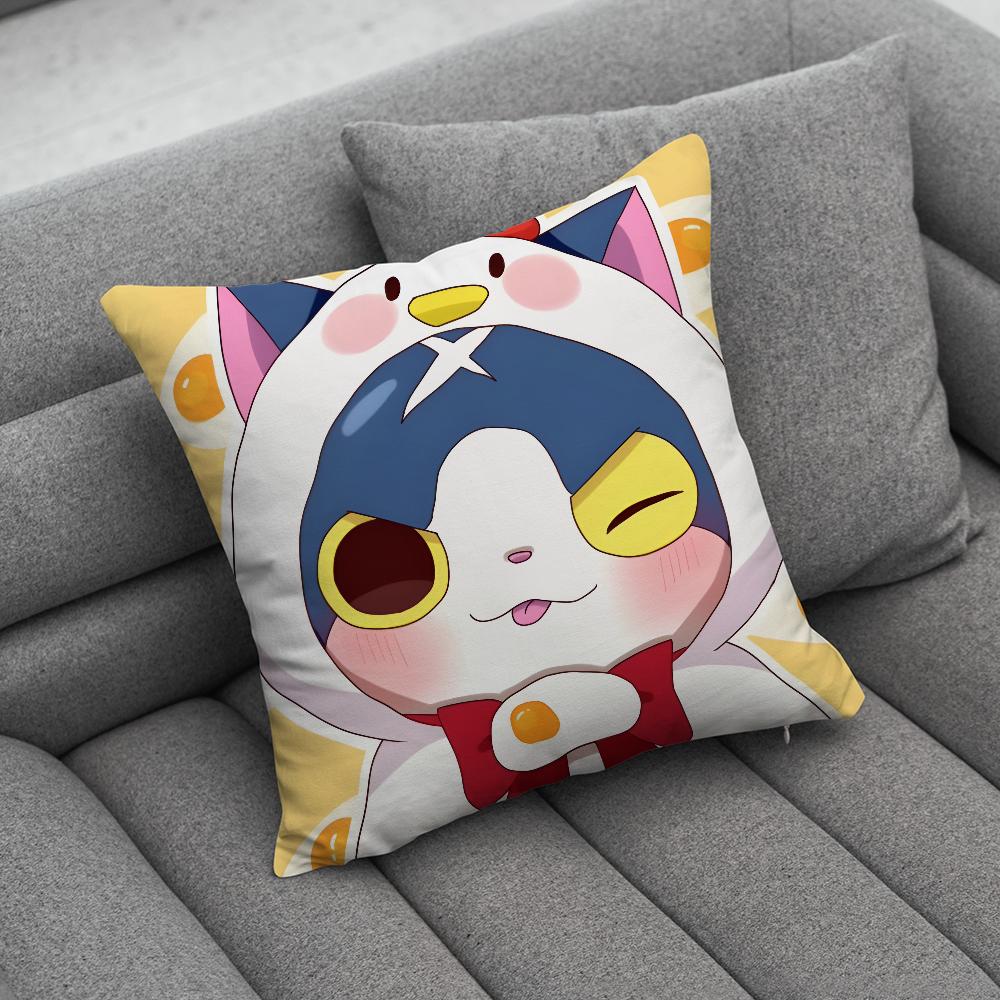 Yokai Cute Watch Pillow Case Soft Cushion Cases for Farmhouse Sofa Decor Home Decorations and Protector