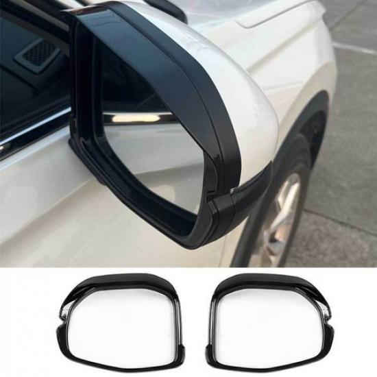 For Honda CR-V CRV Gloss Black ABS Rear View Mirror Rain Eyebrow Frame -2024