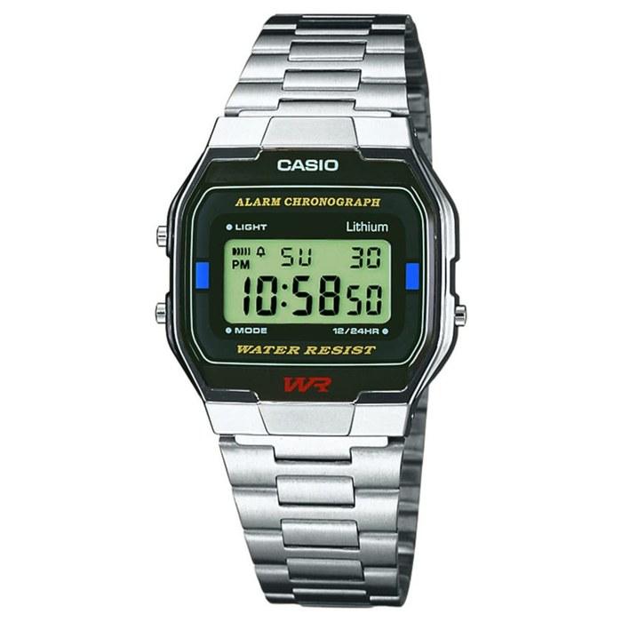 CASIO Watch Digital Display Japanese Quartz Stainless Steel Band A163WA-1QES