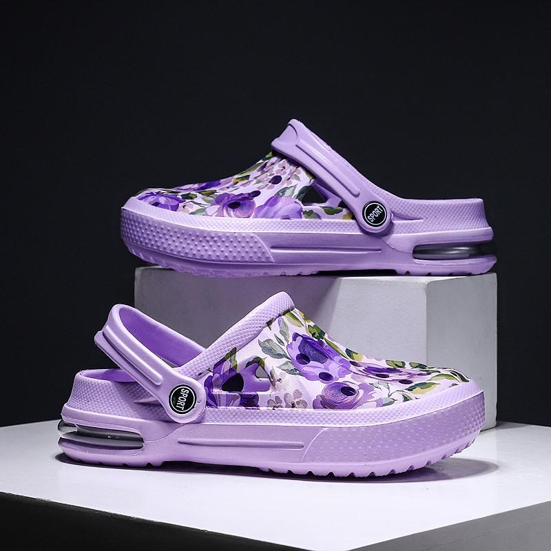Summer Camouflage Graffiti Clog Sandals for Men and Women Air Cushion Sandals Clogs Garden Slippers Men's Outdoor Casual Shoes