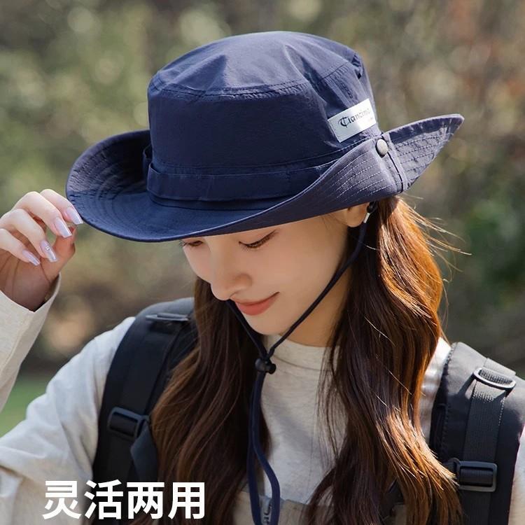 Outdoor sun hat women's new bucket hat hiking cowboy hat summer sun hat men's fishing basin hat