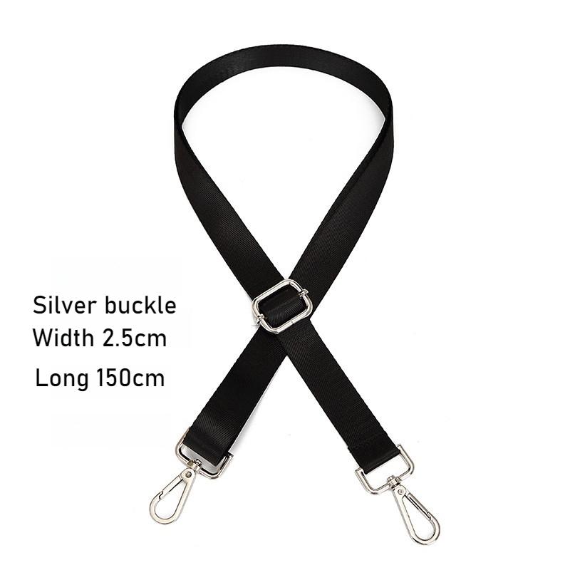 Fashion Black Nylon Shoulder Bag Strap Adjustable Replacement Detachable Belt for Women Men Messenger Bags Handle Handbag Belt