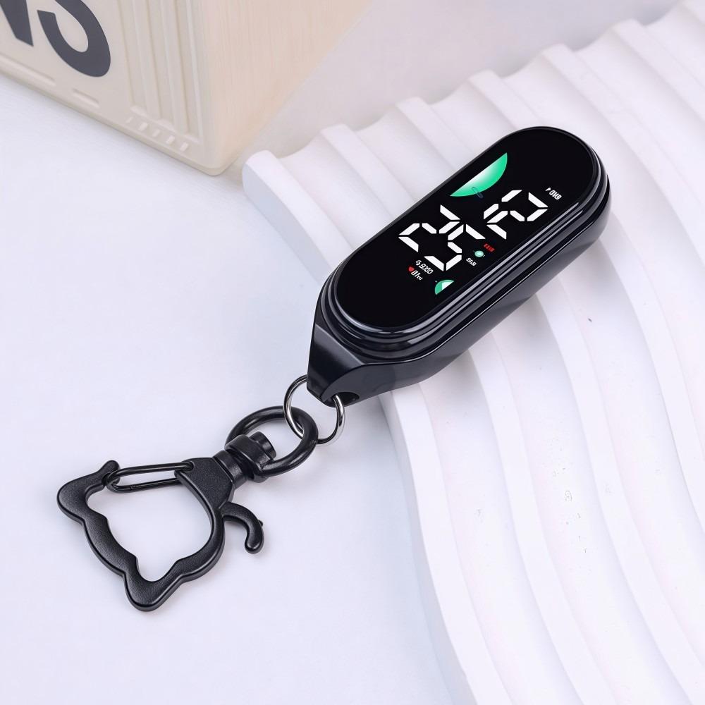 Electronic Hanging Watch Digital Display LED Watch Keychain Pocket Watch Kids Adults
