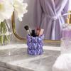 Macaron Color Pen Holder Cloud Pleat Design Pencil Holder Soft Satin