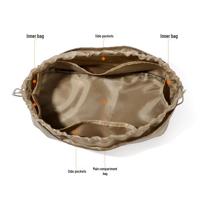 Medium Handbag Liner: Inner Tote Storage with Drawstring