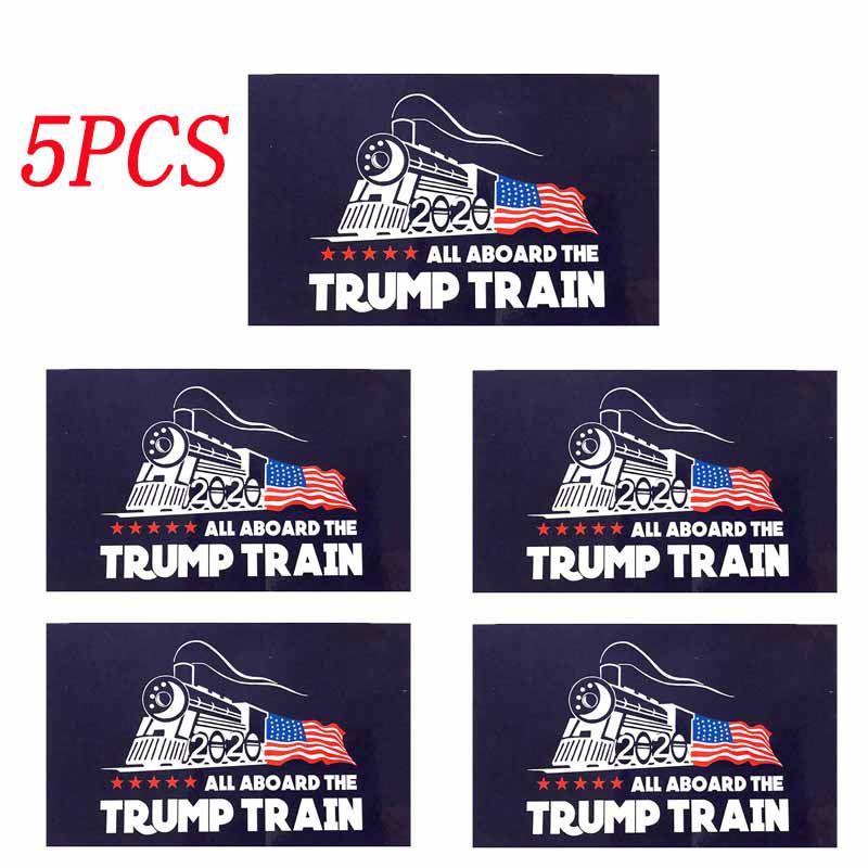 

Donald 10pcs Trump Bumper Sticker 2020 All Aboard The Trump Train Car Stickers 5pcs