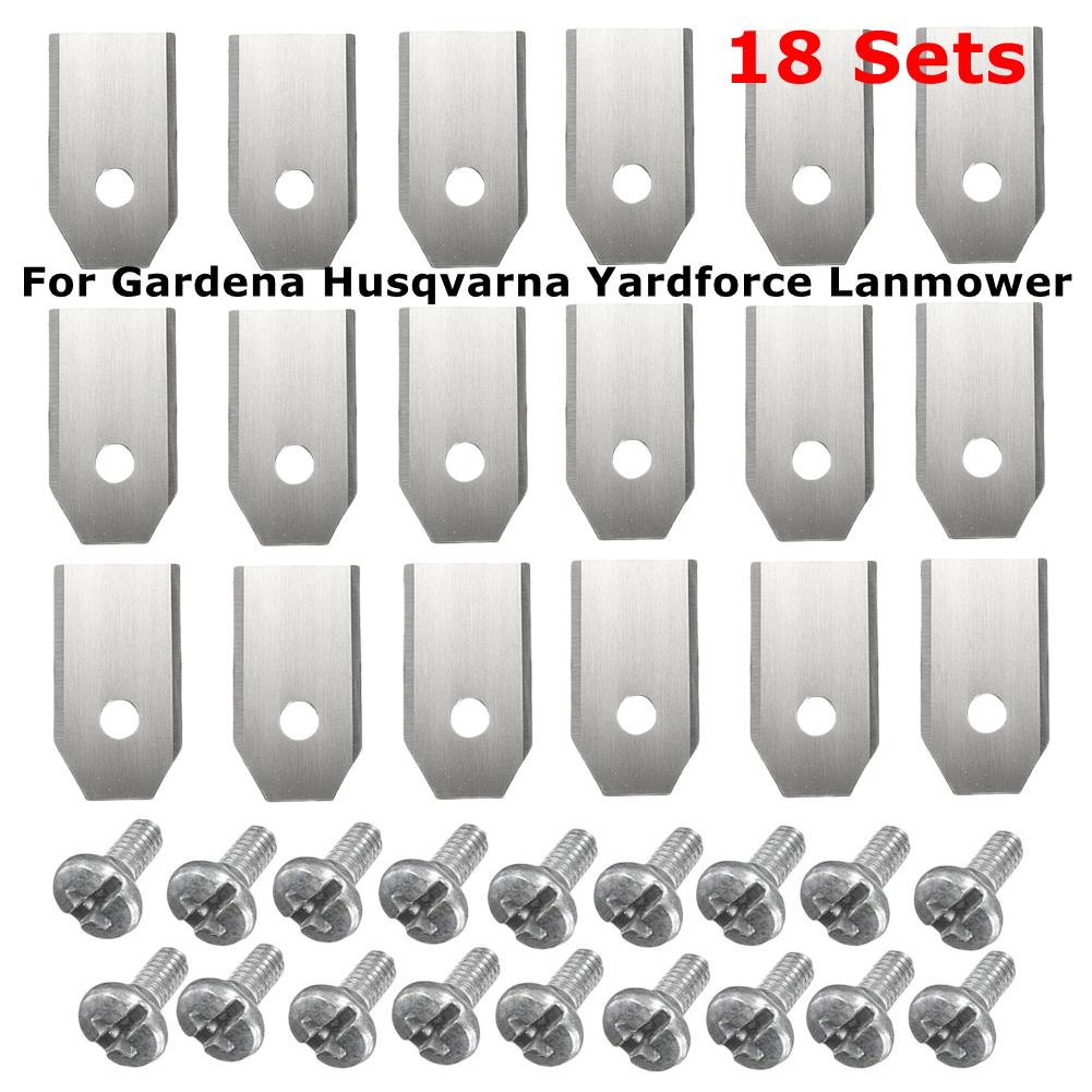 60-18set Lawn Mower Cutting Blade Set Single Hole Lawn Mower Blade Robotic Lawn Mowers Replacement for Worx Landroid Lawn Mowers