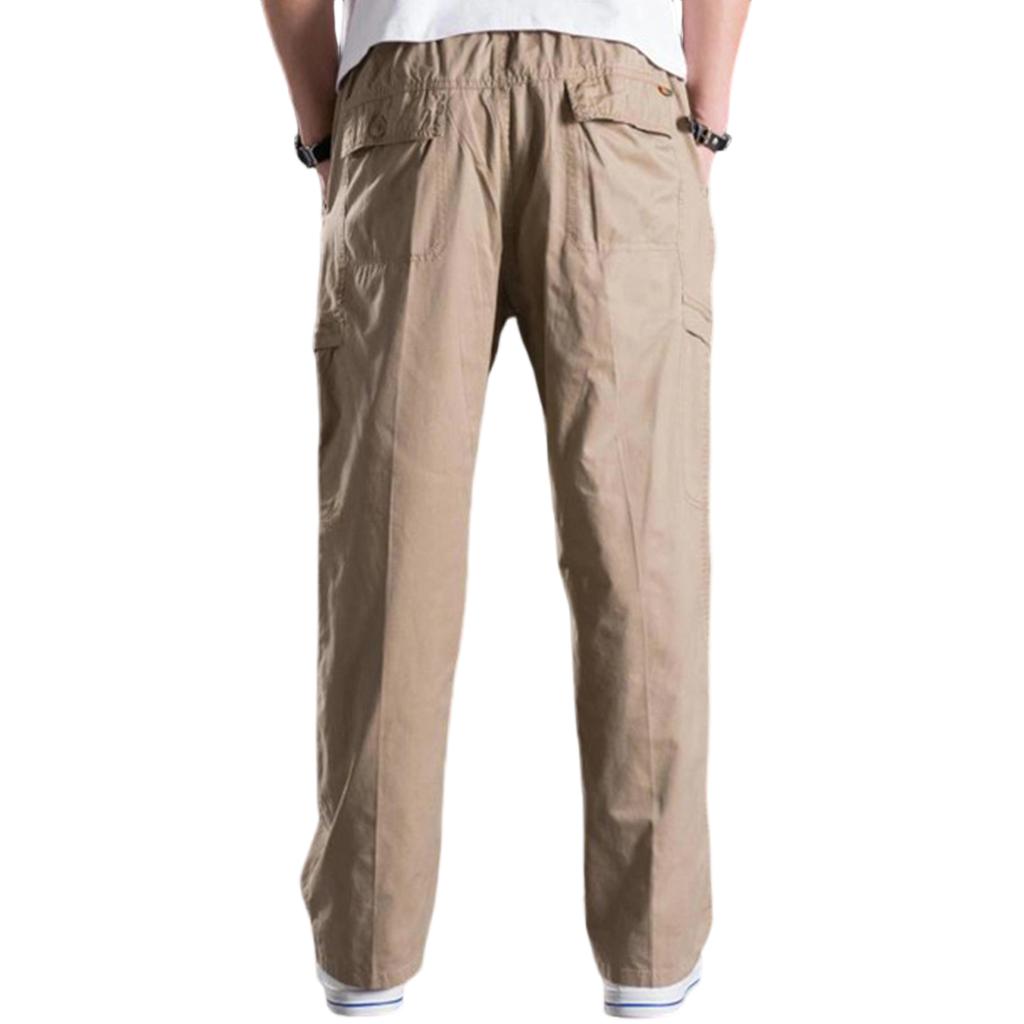 Men's Outdoor Sports Loose Leisure Multiple Pockets Work Pants Trousers