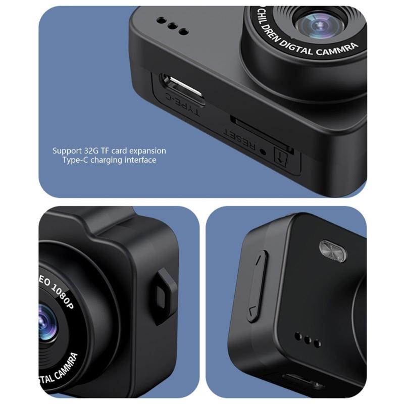 Portable Mini Digital Camera Lightweight Video Recorder 1080P Resolution Wearable Camera for Student Traveler