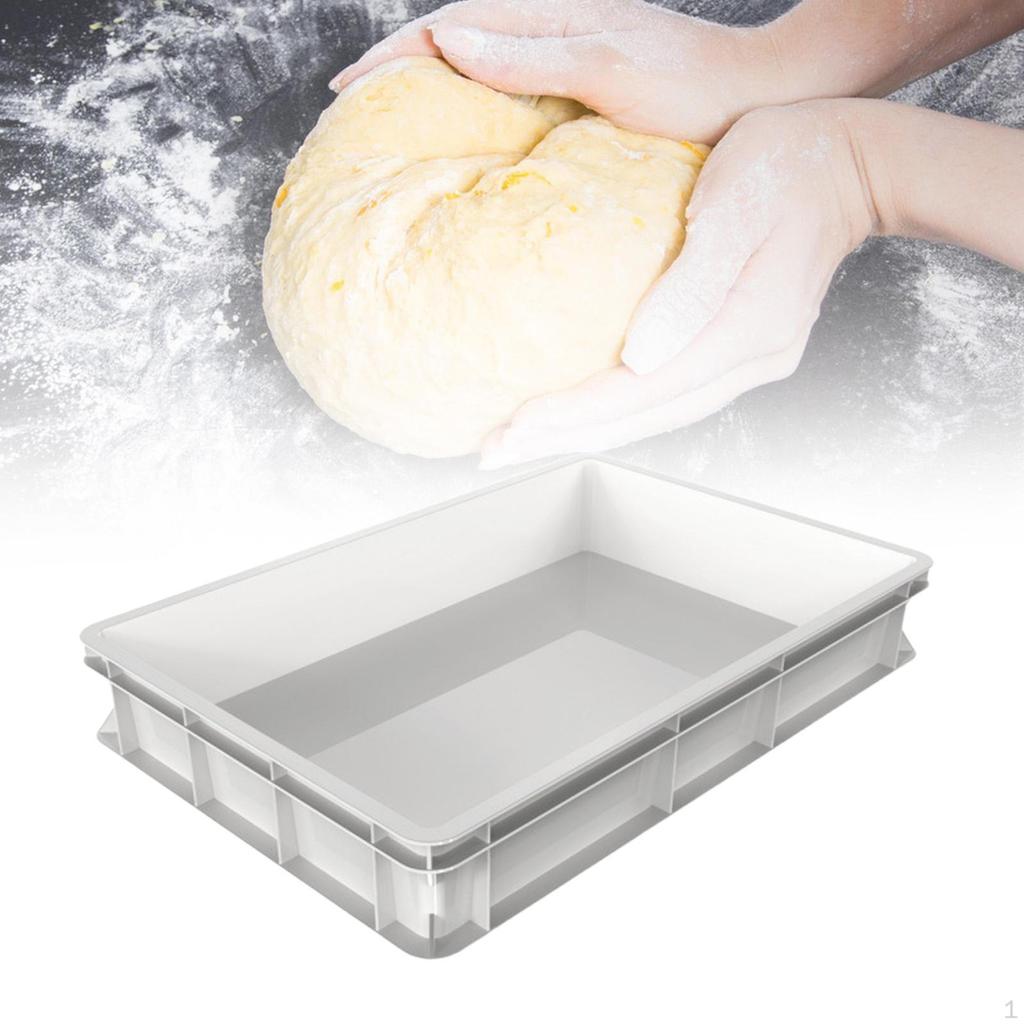 Fermentation Box Baker's Container Storage Bin Fruit Tray with Rounded Edges for Easy Cleaning