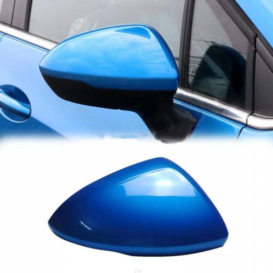 2017- Chevrolet Cruze Right Passenger Side Mirror Cover Cap Blue | Plastic | Painted | China | Front