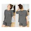 [Mskikefly] Pajamas, Top and Bottom Set, Short Sleeves, Room Wear, Women's, Loungewear, Sleepwear, Convenient Clothes, Stylish, Comfortable,