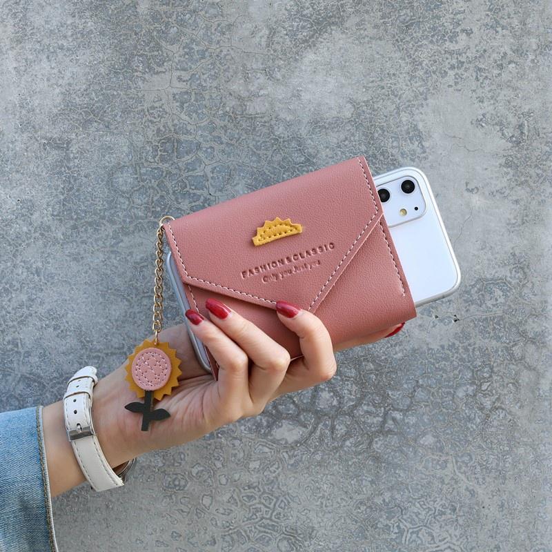 IELGY Короткий кошелек женский японский и корейский модный маленький свежий кошелек — фото 9