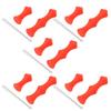 5 Sets Bowstring Tabs Guard Soft Silicone Archery Fingers Protector with Mounting Pin for Outdoor Shooting