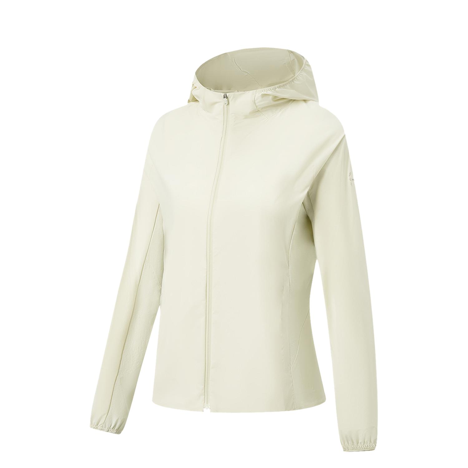 Li-Ning Honor Gold Standard Anti-Ultraviolet Ice Feel Hooded Sun Protection Jacket Women jackets AFDWB72-1