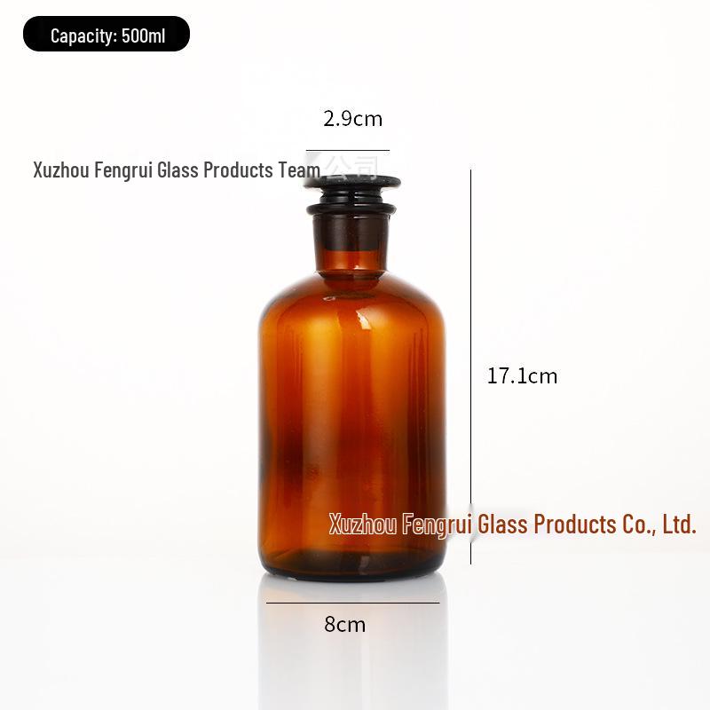 Frosted Glass Reagent Bottle - Wide-Mouth, Narrow-Mouth, or Light-Proof Options