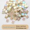 200g 1,5cm Transluzent 15mm Kristallmosaik DIY Handgemacht Buntes Glas Schnittpapier