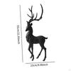Statue Moose Figurine Gift Craft Sculpture Deer Ornament for Office Bedside Indoor Fireplace