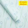 Retro Wrapping Paper Romantic Flower Wrapping Paper Kraft Gift Paper Florist Bouquet Packaging Material For Gift Wrapping Pack