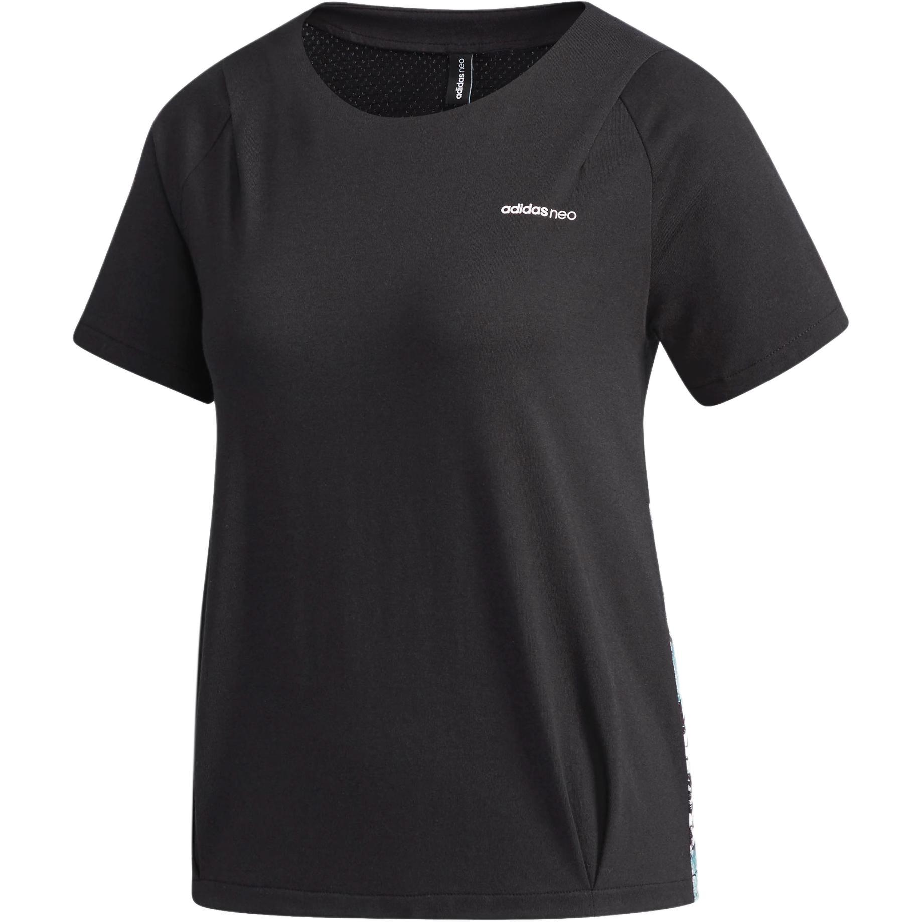 

Adidas Neo W Cs Aop Back T Casual Pullover Round Neck Short Sleeve T-Shirt Women T-Shirts Black DM2112-1 S