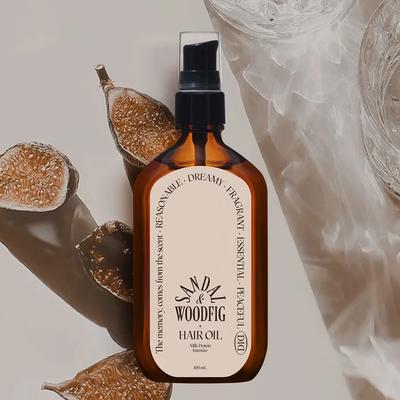 [Argan-Pflege für geschädigtes Haar] Milchprotein Intensives Parfüm Haaröl Sandelholz Feige