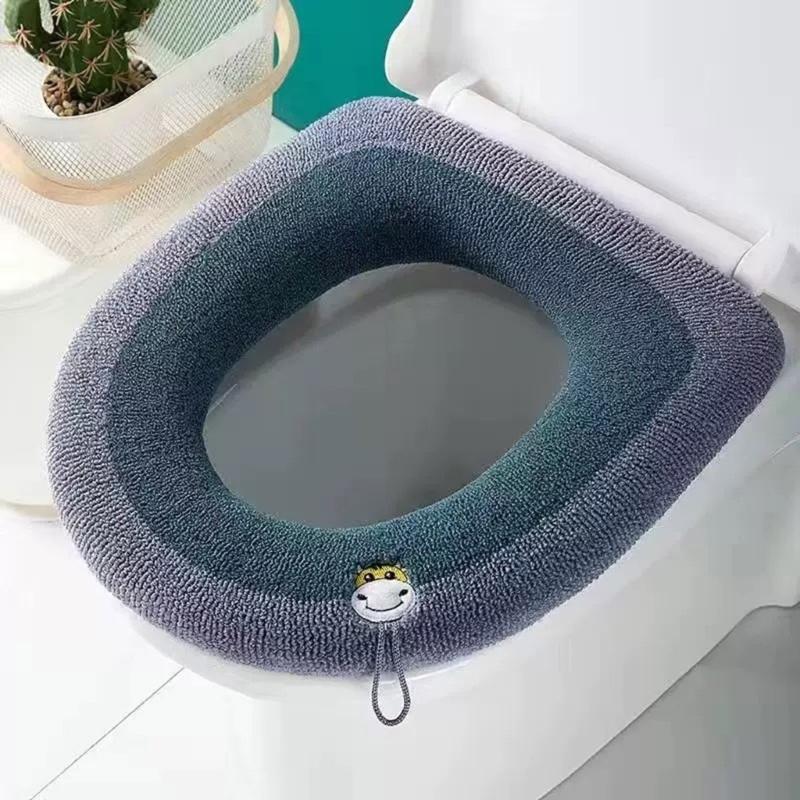 Pack Of 10 Thick Toilet Lid Cover For Home Bathroom NonSlip Design Quick Cleaning Toilet Seat Cover for Family Household