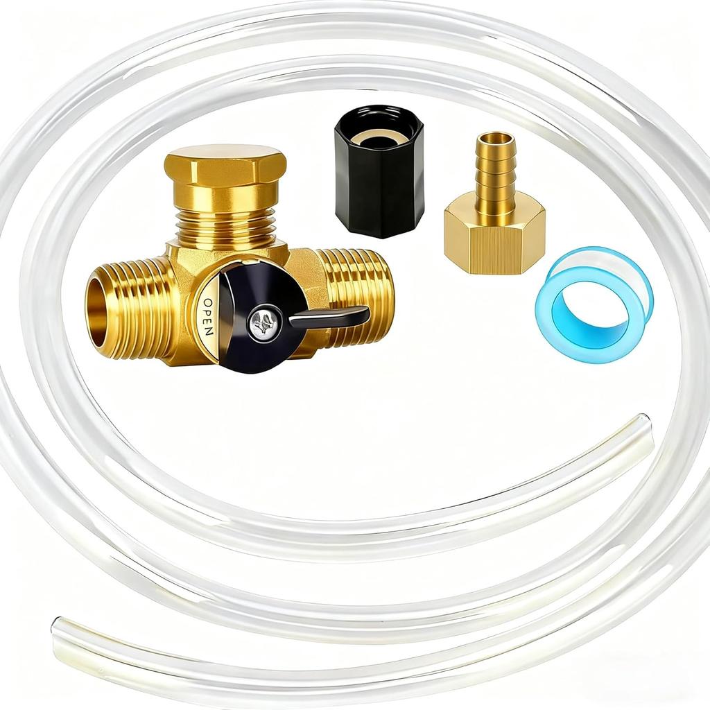 Upgrade RV Winterizing Kit With Bypass Valve - RV Antifreeze Pump Kit-Allows You To Use Boat/RV Water Pump To Fill Pipes With Antifreeze-Camper