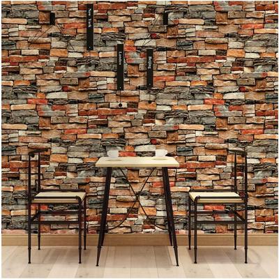 Self-Adhesive 3D Brick Wallpaper Veneer 45cm X 10m V03