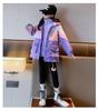 BLZXIAN Windbreaker with Fleece and Mountain Hooded Sizes Fleece Height 150cm Girls' 3-in-1 Lining, Spring, Autumn, Winter, Kids' Jacket, Coat, Parka,