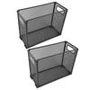 2pcs Mesh File Holder Foldable Metal Mesh File Organizer for Letters Legal Documents Folders Office