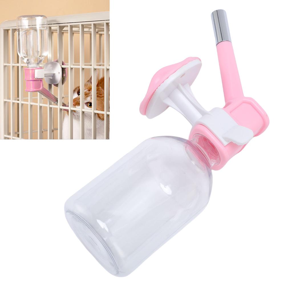 Hanging Dog Water Bottle Large Capacity Rolling Bead Design Cage Crate Hanging Water Dispenser for Puppy Cat