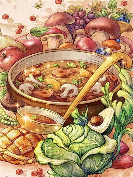 Diamant-Malerei-Set, Kuchen, Essen, volle quadratische und runde Stickerei, Kaffeelandschaft, Mosaik, Heimdekoration