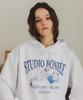 [Fleece Lined Selection] Angel Cat Graphic Oversized Hoodie White