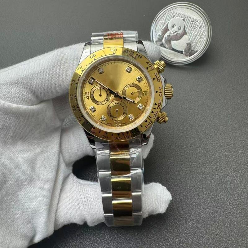 Panda Eye Daytona Men's Mechanical Watch Yacht Luminous Three Eyes Six Needles