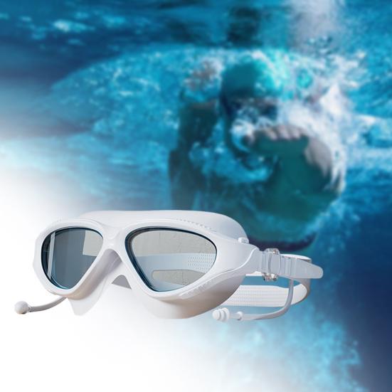 Adults Swim Goggles Clear Lens Large Frame Men Women No Leakage Anti-Fog UV