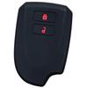 IKT Smart Key Silicone Cover for Toyota Cars, 2 Buttons, Black Red, Hiace, Regius