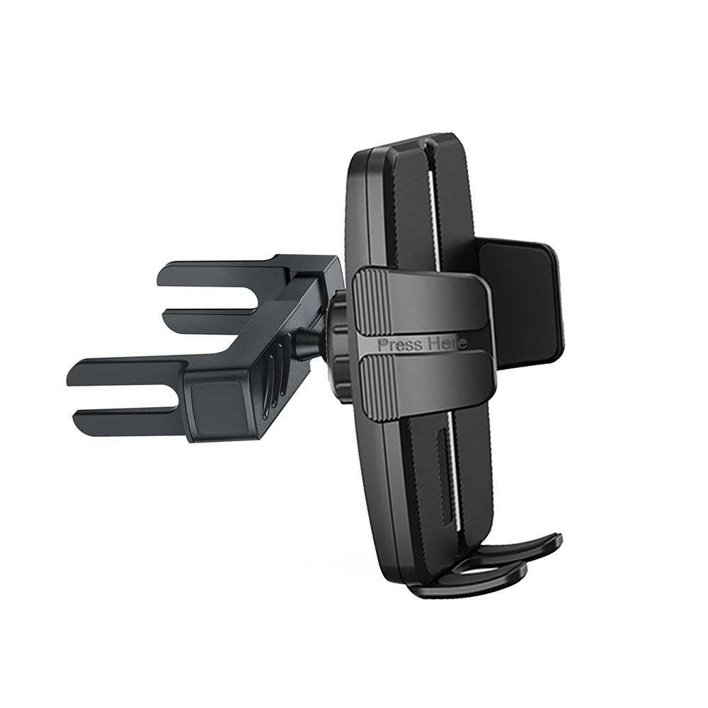 Car Phone Holder for Round Air Vent Circular Vent Mount One-Handed Operation Scratch Prevention Universal Car Phone Mount чёрный