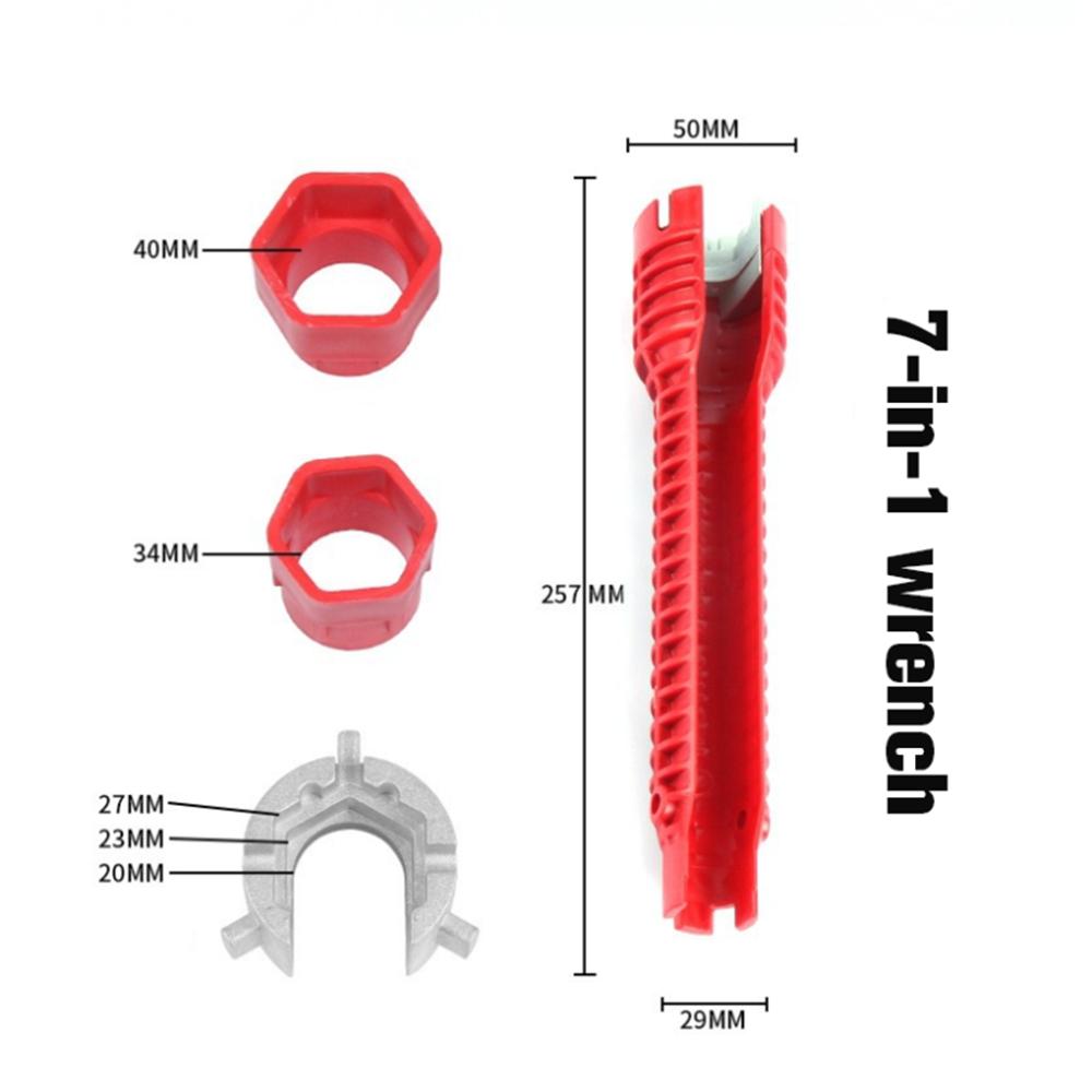 

8 in 1 Multi-Functional Sanitary Wrench Pelvic Floor Leading Sleeve Disassembly Faucet Pipe Sink Sanitary Only Installation Too