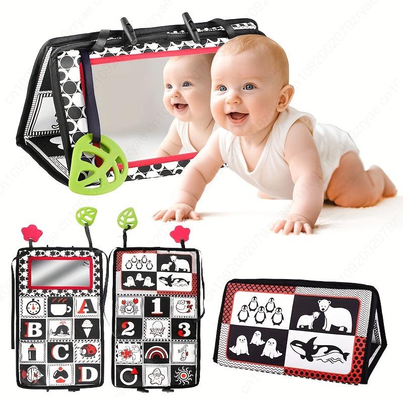 Non-Toxic Interactive Foldable Mirror Toy For Youngsters Promotes Brain Development & Sensory Skills - Perfect Gift For Holidays