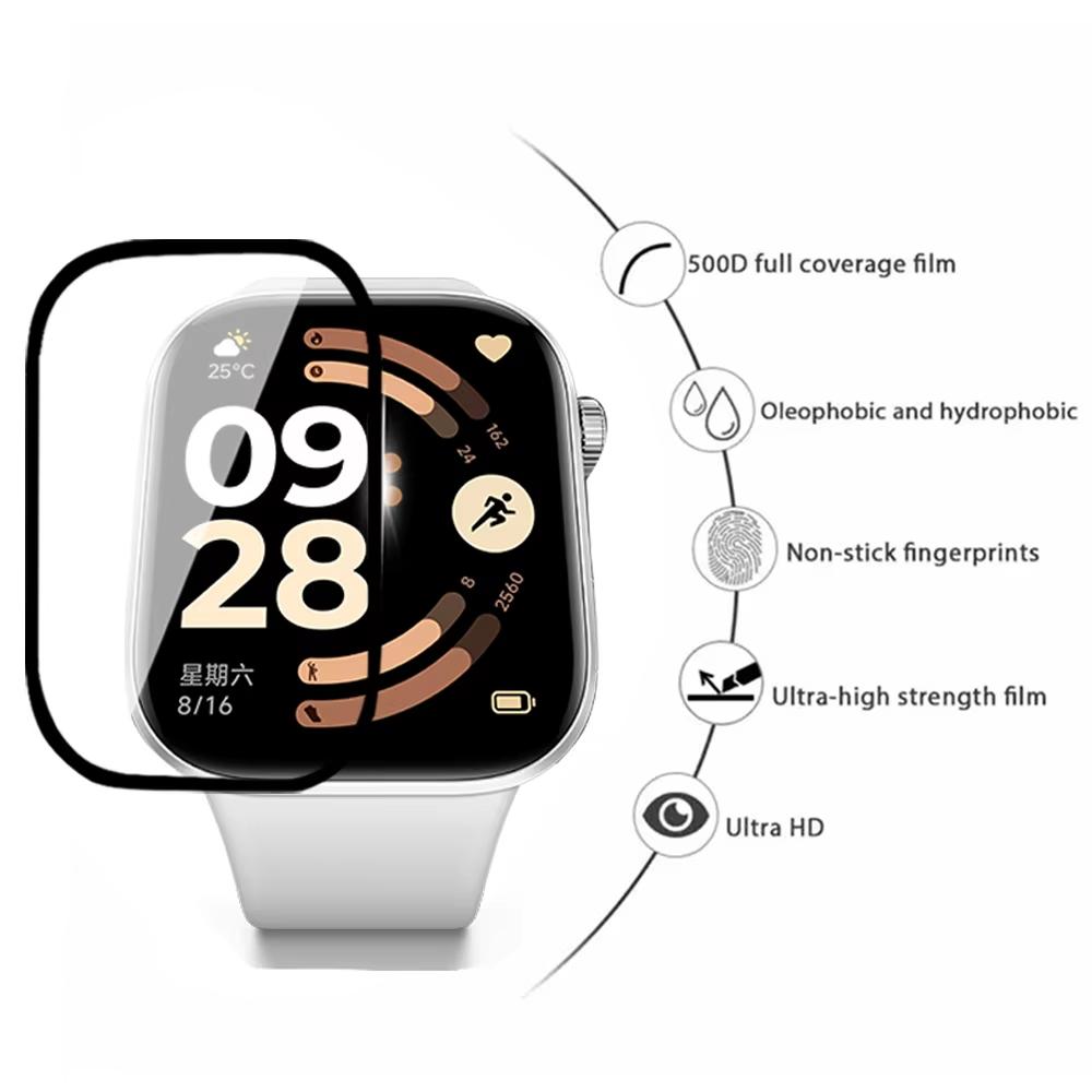 TPU Film Voor Xiaomi Redmi Watch 6 Accessoires Schermbeschermer Gebogen HD Clear Krasbestendig Dekkend Film voor Redmi Watch6 Film