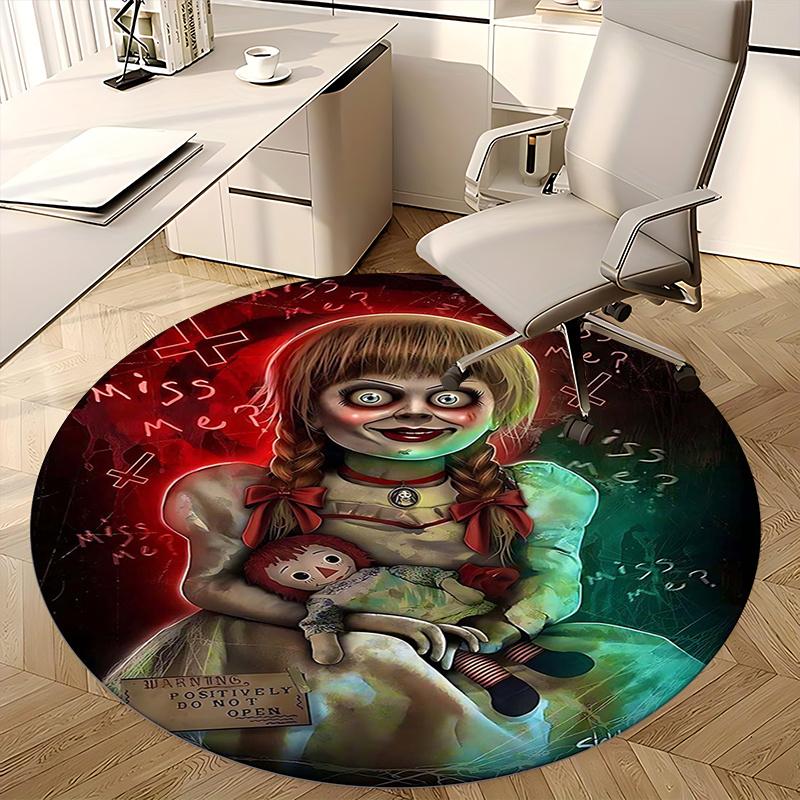 Annabelle,Horror Doll Chair mat Round Rug Office carpet, Non slip, Suitable for Living Rooms, Bedrooms,Decor1205885a